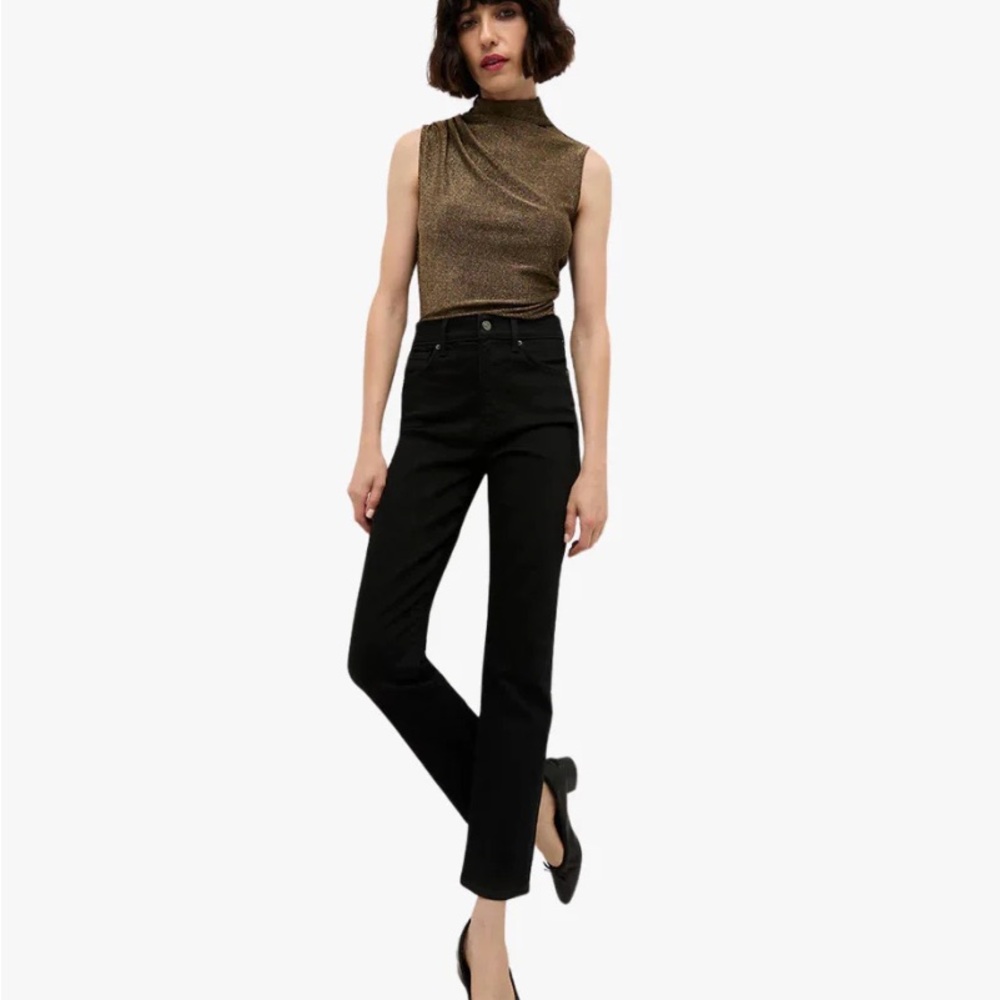 NWT! Veronica Beard Mylie Sleeveless Top in Antique Gold Lurex